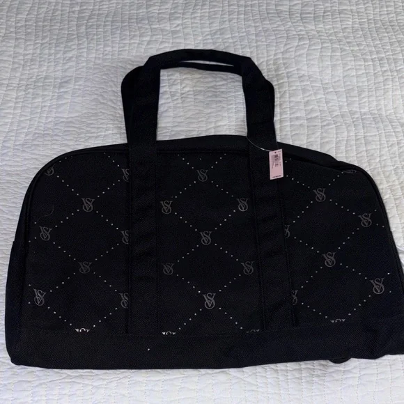 Victoria’s Secret Black Weekender Canvas Bag - Picture 2 of 10